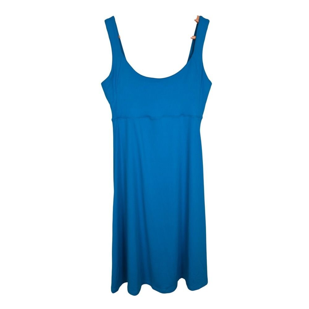 FIG Ocean Dress Sleeveless Athleisure Casual Comfortable Blue Size Small Stretch
